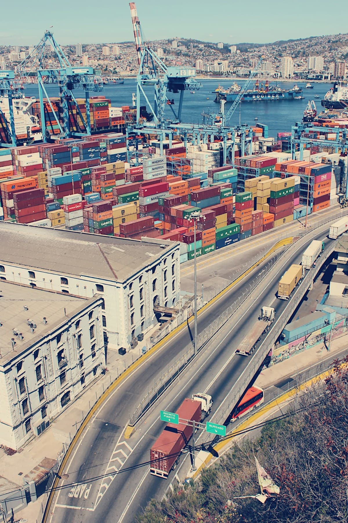 Aerial view of container port — Photo by Zsófia Vera on Unsplash